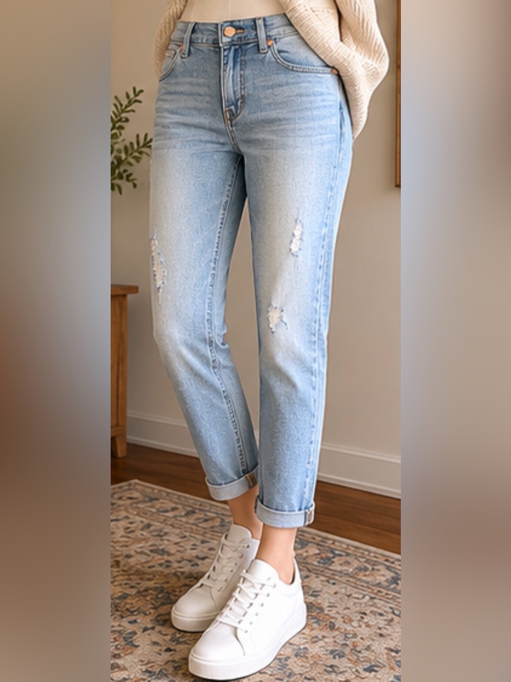 White House Black Market Casual Girlfriend Denim Jeans Women’s 8 - Picture 3 of 4